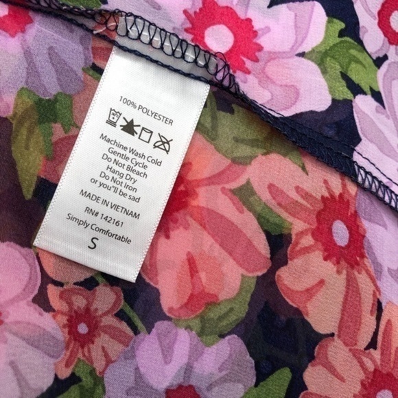 LULAROE Floral Shirley Kimono Small - Picture 5 of 7